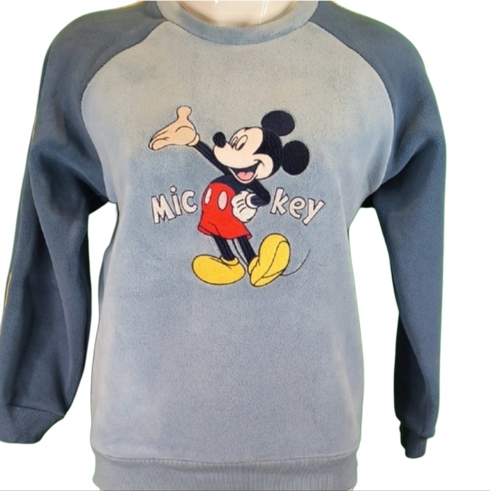 Disney Mickey Mouse Two-Tone Blue Sweater